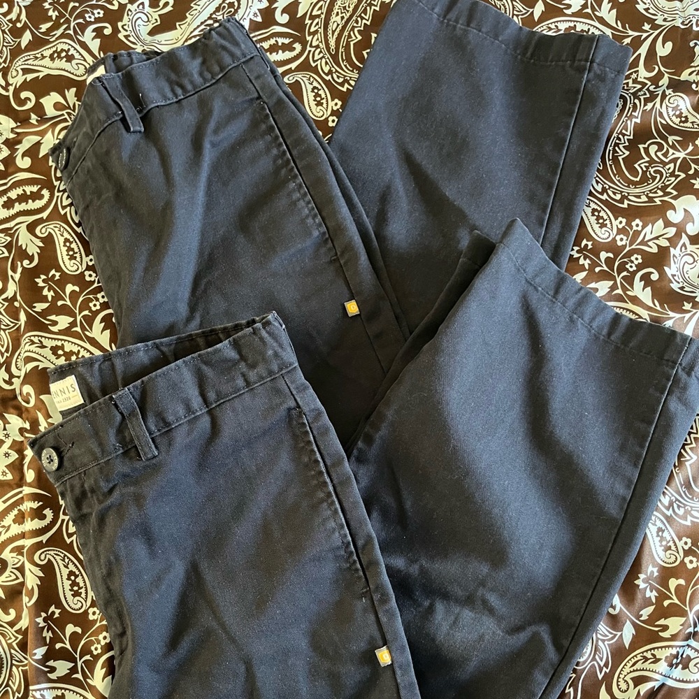 Dennis School Uniform Boys Size B16 Navy Blue Style 077000 (Bundle of 2 Pants)